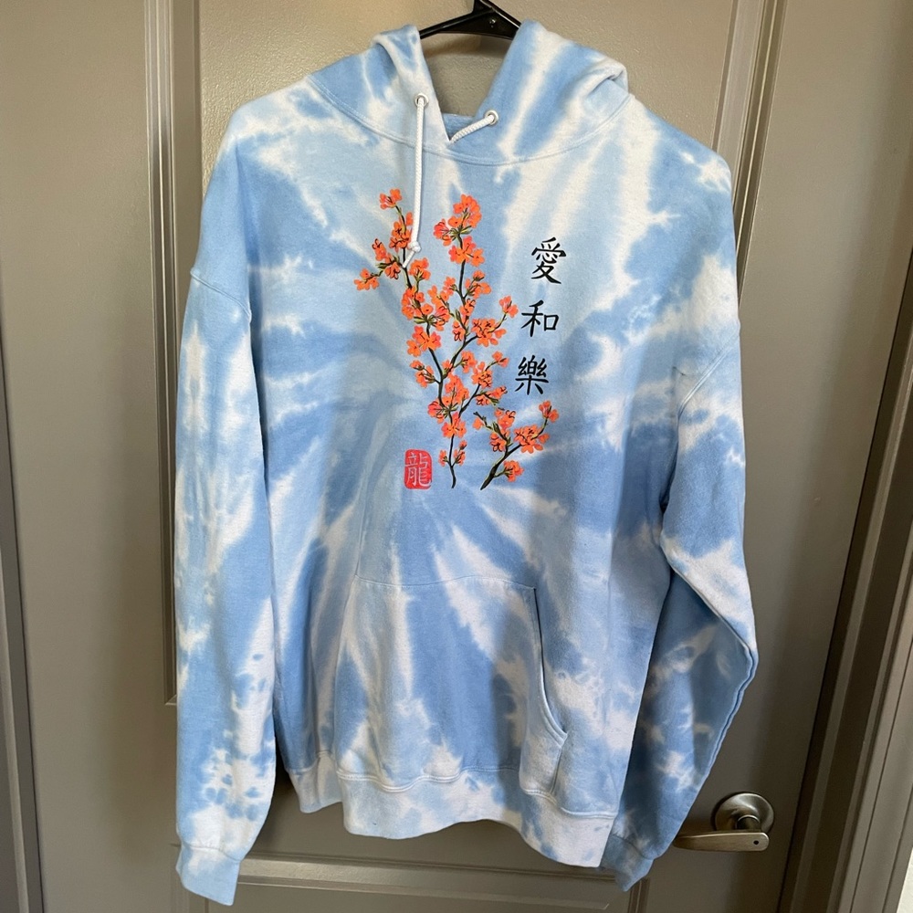 Blue hoodie